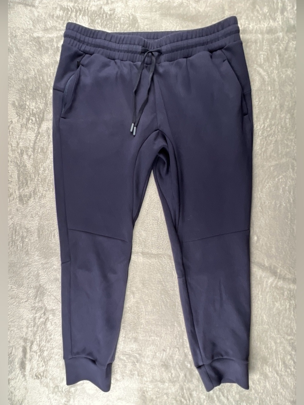 Under 5' 10 Mens 34x24 Flex Jogger Pants Navy Blue Sweats Workout Gym U-510
